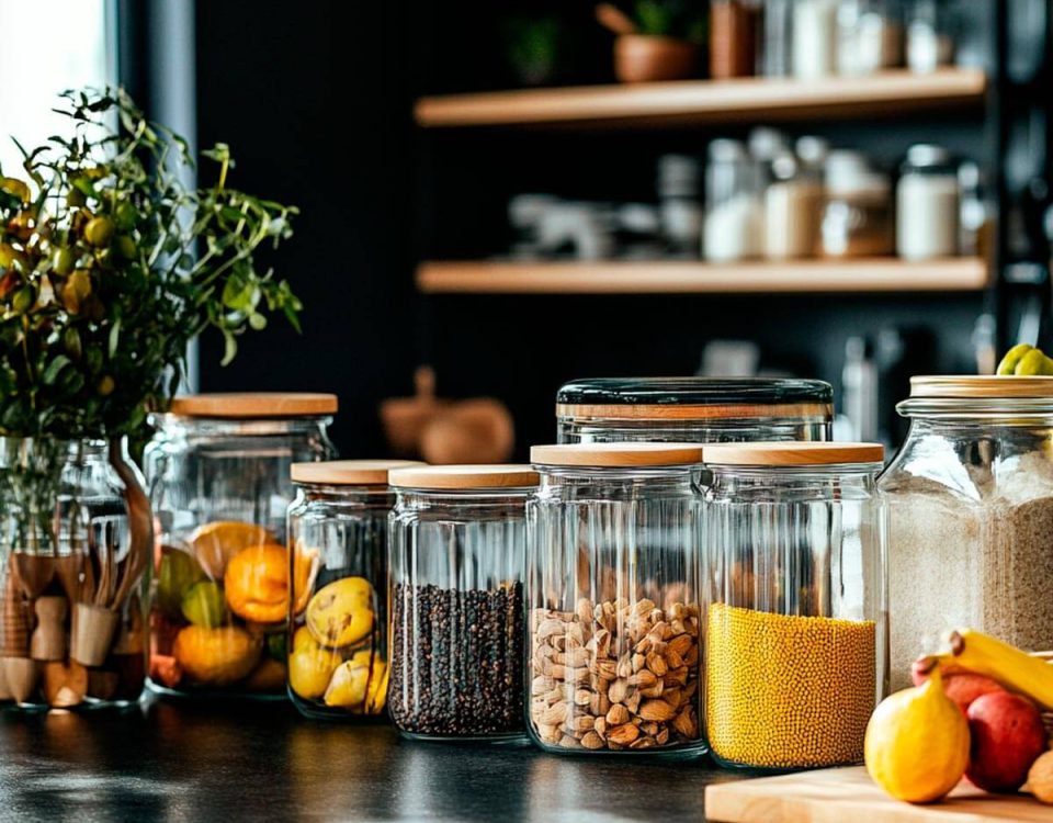 tipos de potes de vidro